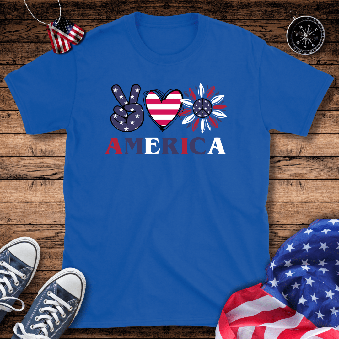 Peace Love America T-Shirt