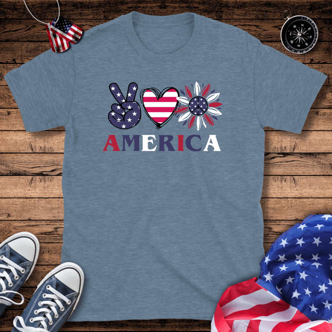 Peace Love America T-Shirt