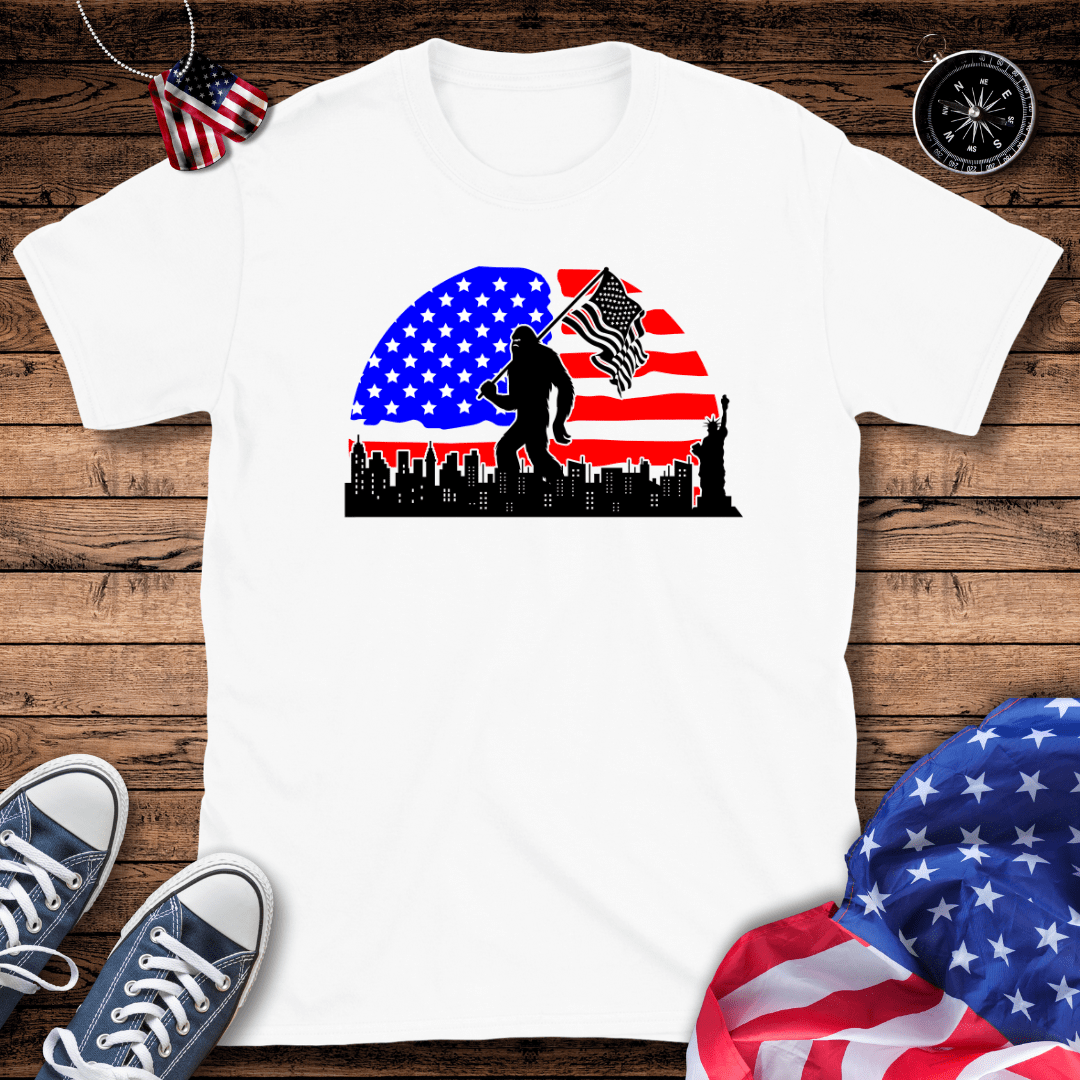 Patriotic Bigfoot V2 T-Shirt